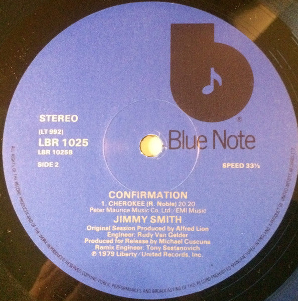 Jimmy Smith : Confirmation (LP, Album)