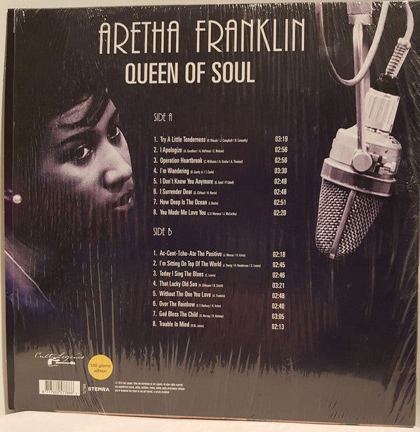 Aretha Franklin - Queen Of Soul (LP, Comp, Unofficial, 180) - De Platen Aap – Vinylwinkel in Brielle & online webshop voor muziekliefhebbers