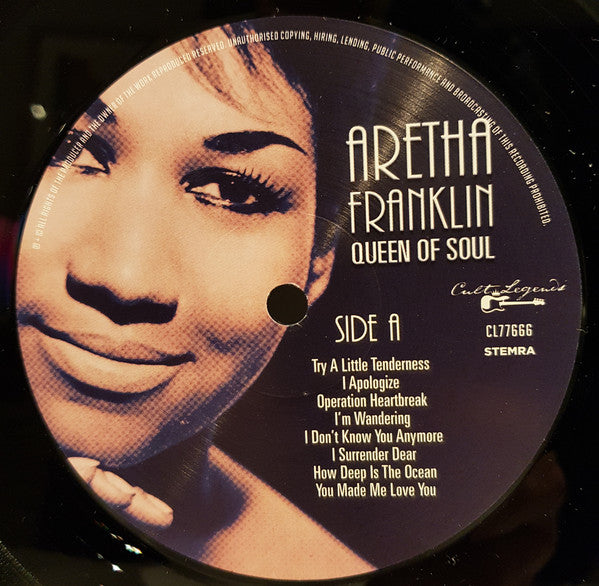 Aretha Franklin - Queen Of Soul (LP, Comp, Unofficial, 180) - De Platen Aap – Vinylwinkel in Brielle & online webshop voor muziekliefhebbers