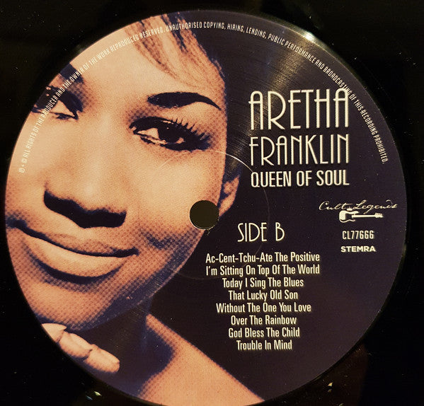 Aretha Franklin - Queen Of Soul (LP, Comp, Unofficial, 180) - De Platen Aap – Vinylwinkel in Brielle & online webshop voor muziekliefhebbers