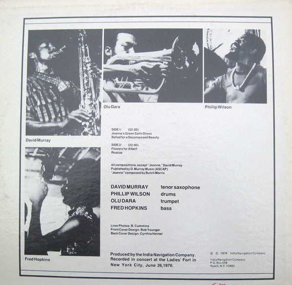 David Murray : Flowers For Albert (LP, Album, Red)