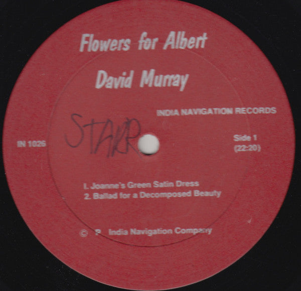 David Murray : Flowers For Albert (LP, Album, Red)