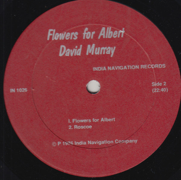 David Murray : Flowers For Albert (LP, Album, Red)