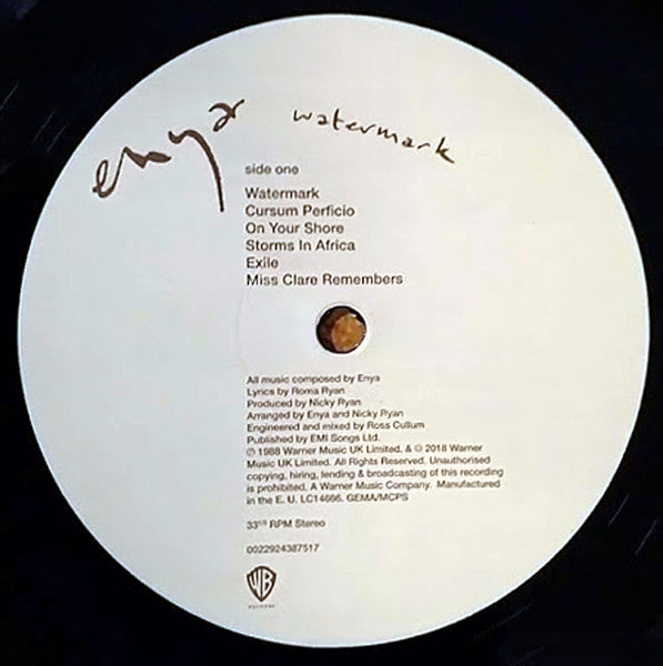 Enya : Watermark (LP, Album, RE)