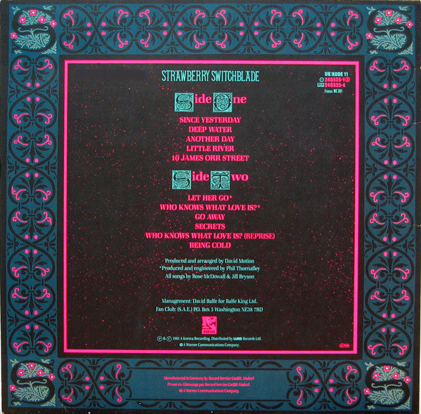 Strawberry Switchblade : Strawberry Switchblade (LP, Album)