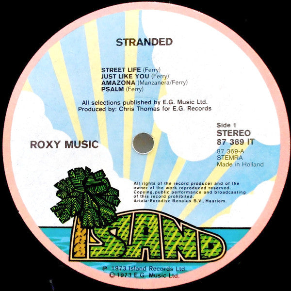 Roxy Music : Stranded (LP, Album, Gat)