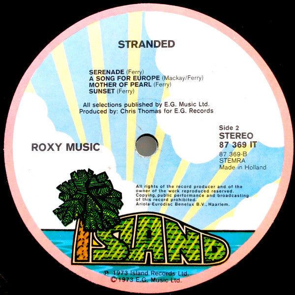 Roxy Music : Stranded (LP, Album, Gat)