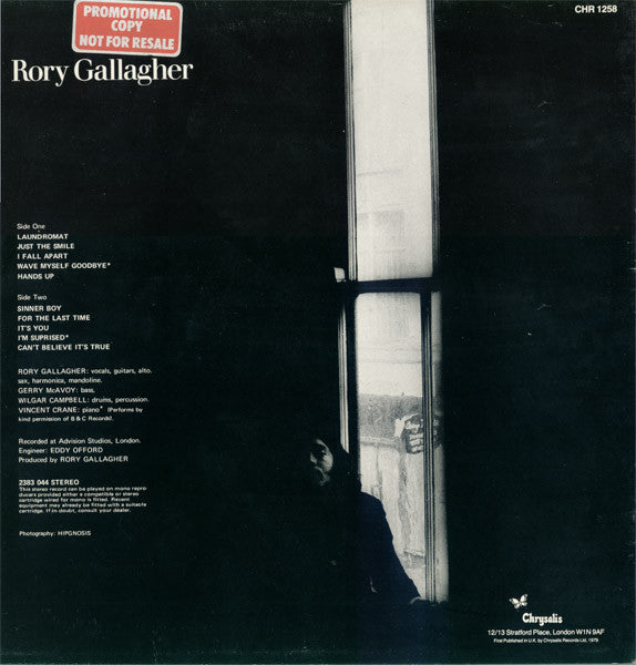 Rory Gallagher : Rory Gallagher (LP, Album, RE)