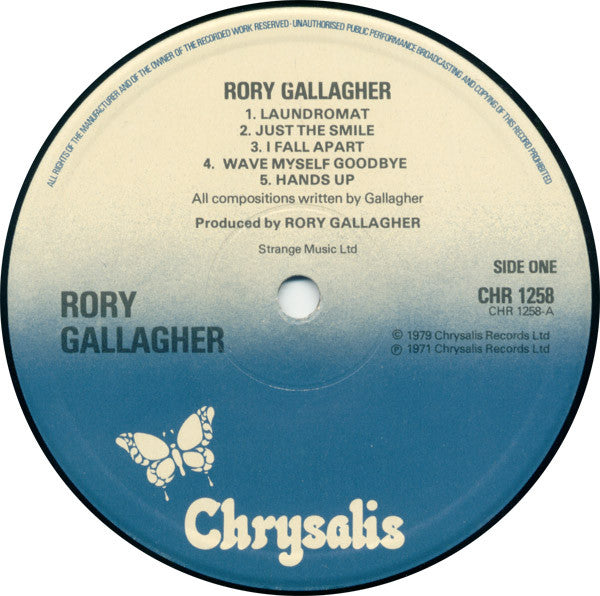 Rory Gallagher : Rory Gallagher (LP, Album, RE)