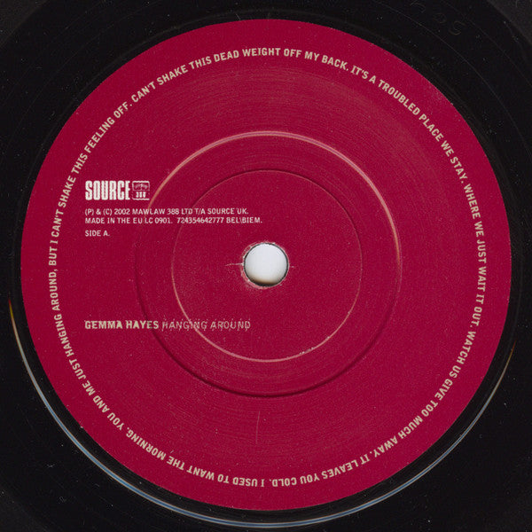 Gemma Hayes - Hanging Around (7", Single) - De Platen Aap – Vinylwinkel in Brielle & online webshop voor muziekliefhebbers
