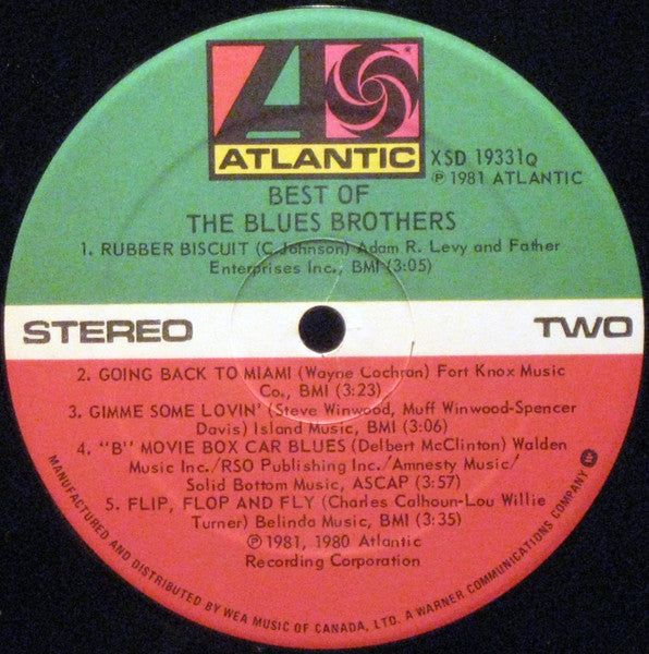The Blues Brothers : Best Of The Blues Brothers (LP, Comp, Qua)