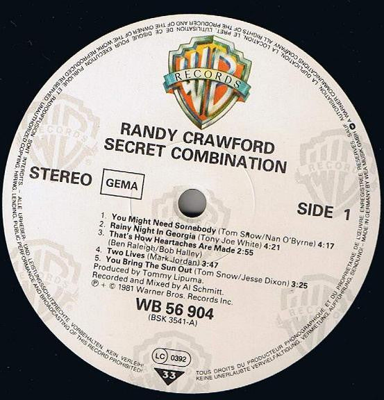 Randy Crawford : Secret Combination (LP,Album)