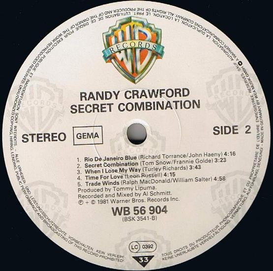 Randy Crawford : Secret Combination (LP,Album)