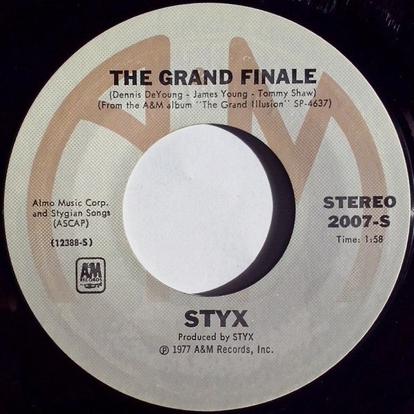 Styx - Fooling Yourself (7", Styrene, Pit) - De Platen Aap – Vinylwinkel in Brielle & online webshop voor muziekliefhebbers