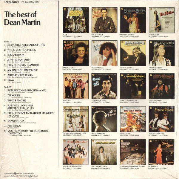 Dean Martin : The Best Of Dean Martin (LP, Comp, RP)