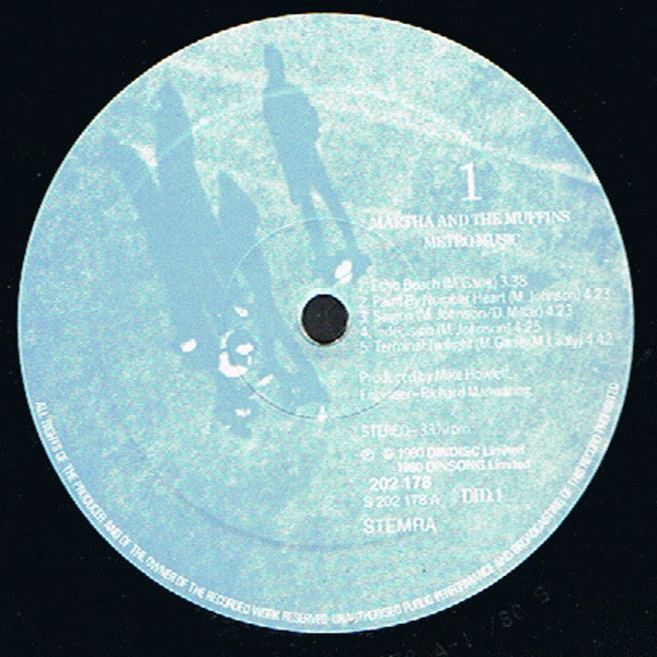 Martha And The Muffins : Metro Music (LP, Album, Gat)
