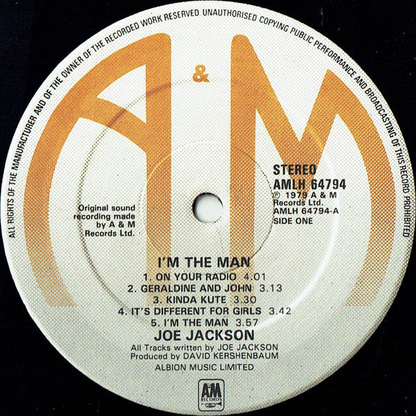 Joe Jackson : I'm The Man (LP,Album,Stereo)