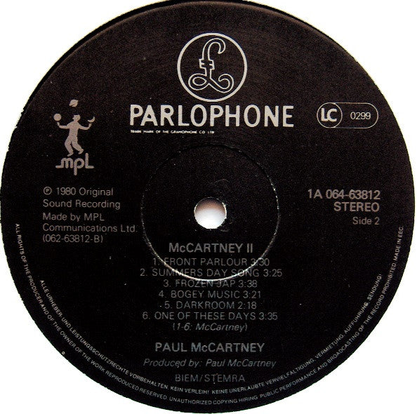 Paul McCartney : McCartney II (LP, Album, Gat)