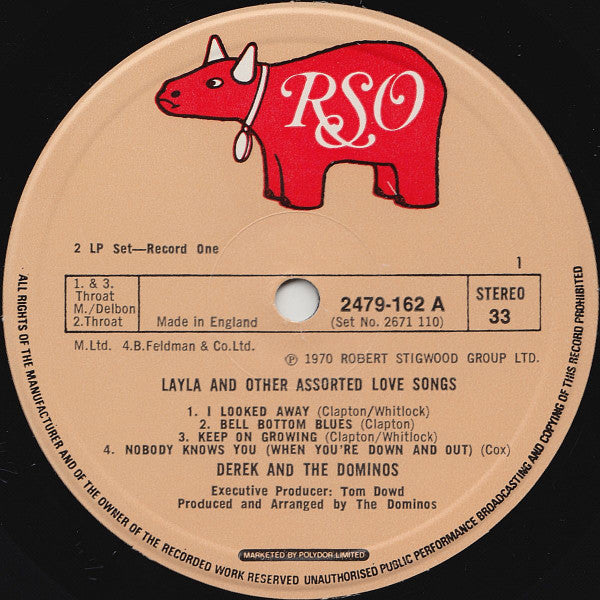 Derek & The Dominos : Layla And Other Assorted Love Songs (2xLP, Album, RE, Gat)