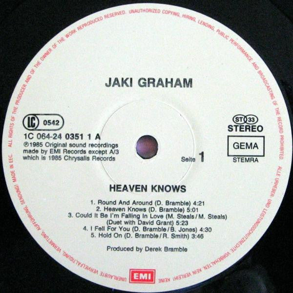 Jaki Graham : Heaven Knows (LP, Album)