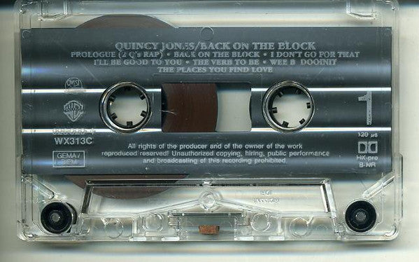 Quincy Jones : Back On The Block (Cass, Album)