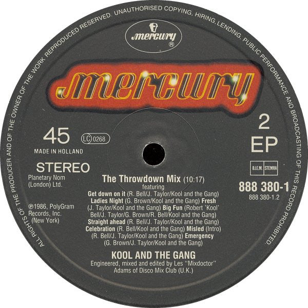 Kool & The Gang : Stone Love (Club Mix) (12", EP)