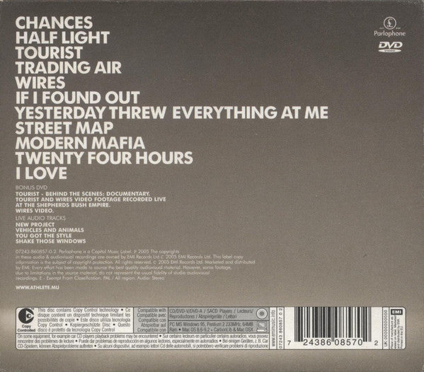 Athlete : Tourist (CD, Album, Copy Prot. + DVD-V, PAL, All)