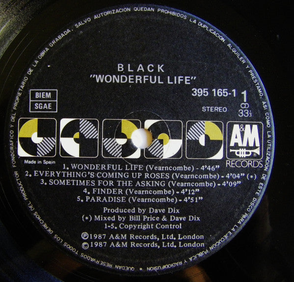 Black (2) : Wonderful Life (LP, Album)