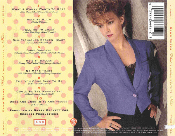 Dawn Sears - What A Woman Wants To Hear (CD, Album) - De Platen Aap – Vinylwinkel in Brielle & online webshop voor muziekliefhebbers