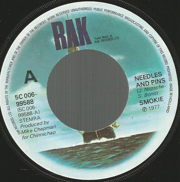 Smokie : Needles And Pins (7", Single)