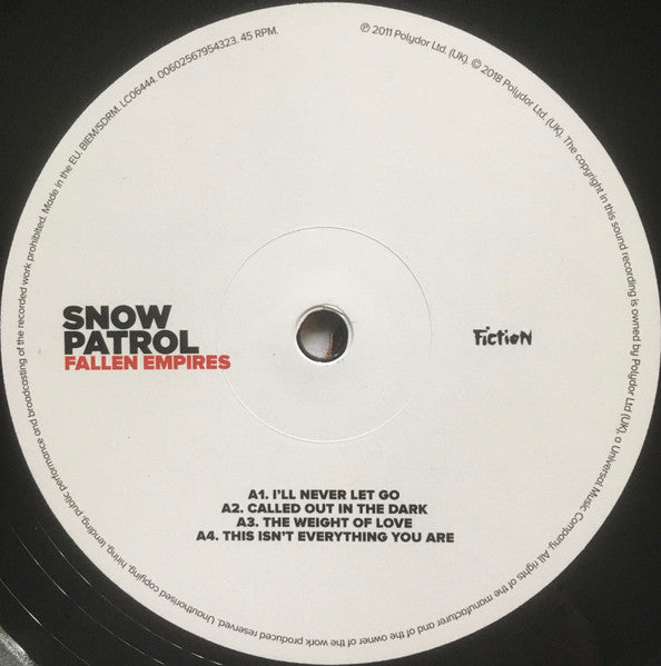 Snow Patrol - Fallen Empires (2x12", Album, RE, 180) - De Platen Aap – Vinylwinkel in Brielle & online webshop voor muziekliefhebbers