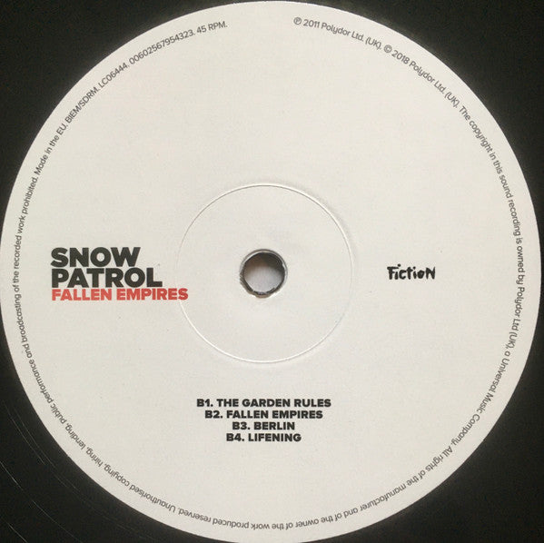 Snow Patrol - Fallen Empires (2x12", Album, RE, 180) - De Platen Aap – Vinylwinkel in Brielle & online webshop voor muziekliefhebbers