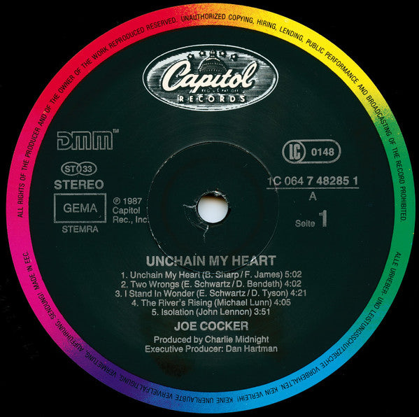 Joe Cocker : Unchain My Heart (LP, Album)