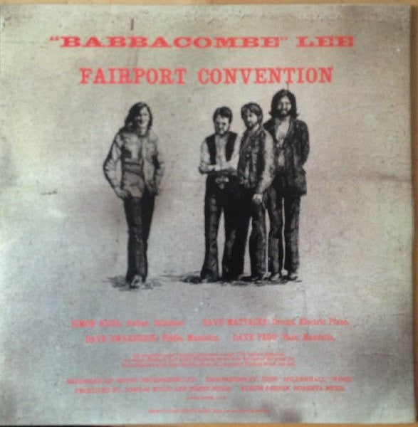 Fairport Convention : "Babbacombe" Lee (LP, Album)