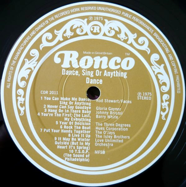Various : Dance, Sing Or Anything (LP, Comp, Mono)