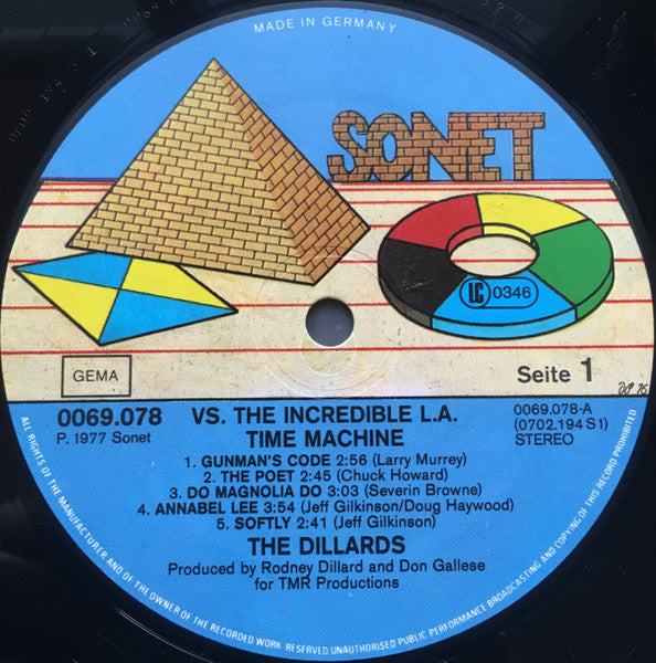 The Dillards : Vs The Incredible L.A. Time Machine  (LP, Album)