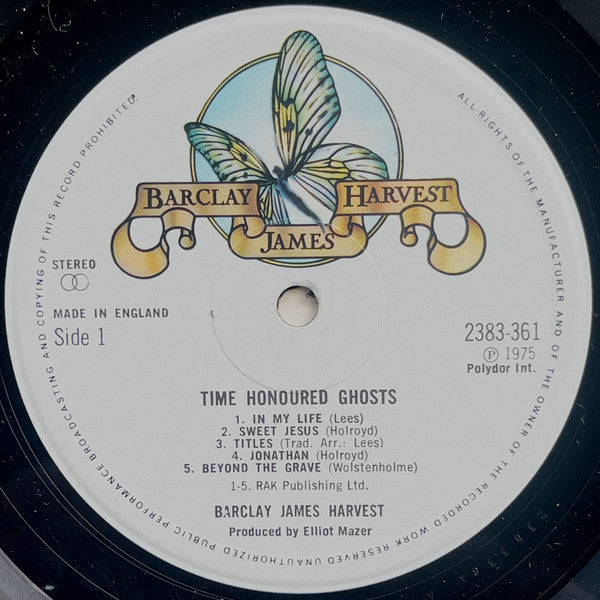 Barclay James Harvest : Time Honoured Ghosts (LP, Album)