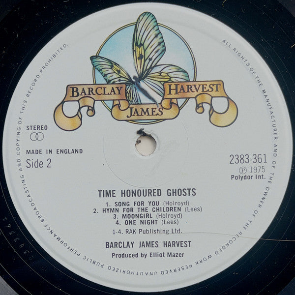 Barclay James Harvest : Time Honoured Ghosts (LP, Album)