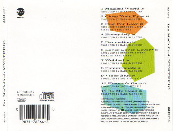 Ian McCulloch : Mysterio (CD, Album)
