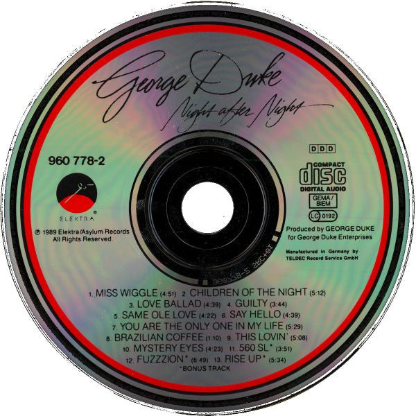 George Duke : Night After Night (CD, Album, RE)