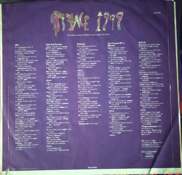 Prince : 1999 (2xLP, Album, RE)