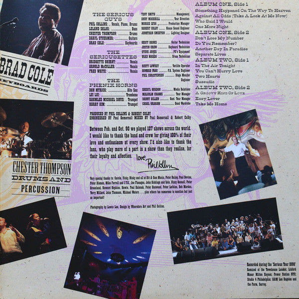 Phil Collins : Serious Hits...Live  (2xLP, Album, Club)