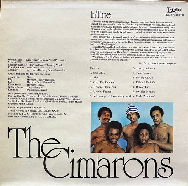 The Cimarons : In Time (LP, Album)