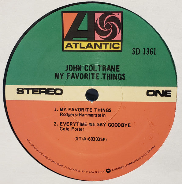 John Coltrane : My Favorite Things (LP, Album, RE)