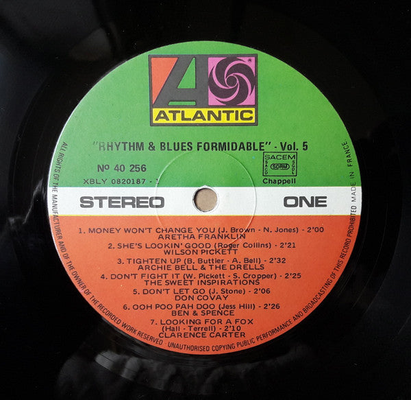 Various : Formidable Rhythm And Blues (Vol. 5) (LP, Comp, MP, RE)