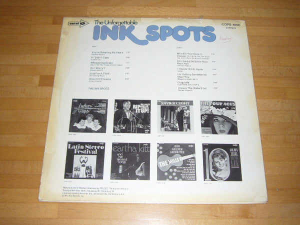 The Ink Spots : The Unforgettable Ink Spots (LP, Comp)