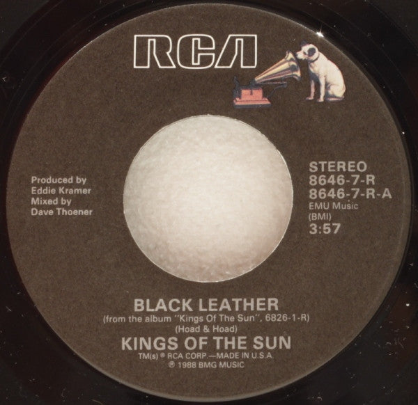 Kings Of The Sun - Black Leather / Bad Love (7", Single) - De Platen Aap – Vinylwinkel in Brielle & online webshop voor muziekliefhebbers