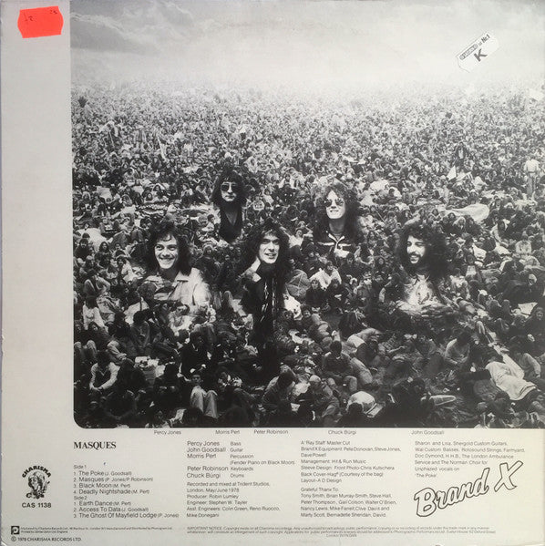 Brand X (3) : Masques (LP, Album)