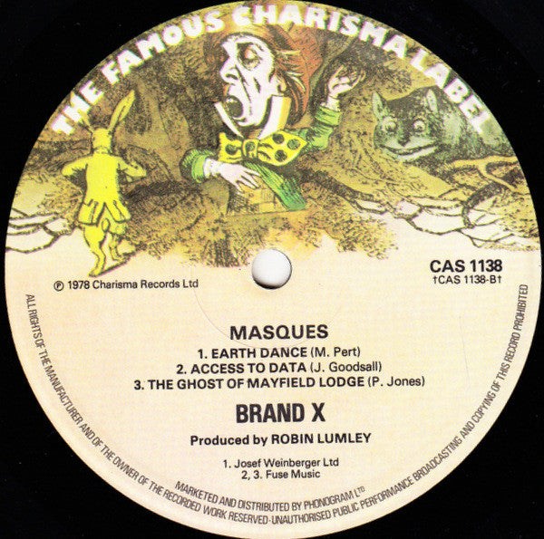Brand X (3) : Masques (LP, Album)