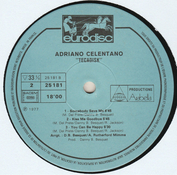 Adriano Celentano : Tecadisk (LP, Album)